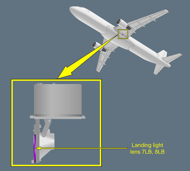 ILLUSTRATION LANDING LIGHT LENS 7LB, 8LB ILLUSTRATION LANDING LIGHT LENS 7LB, 8LB