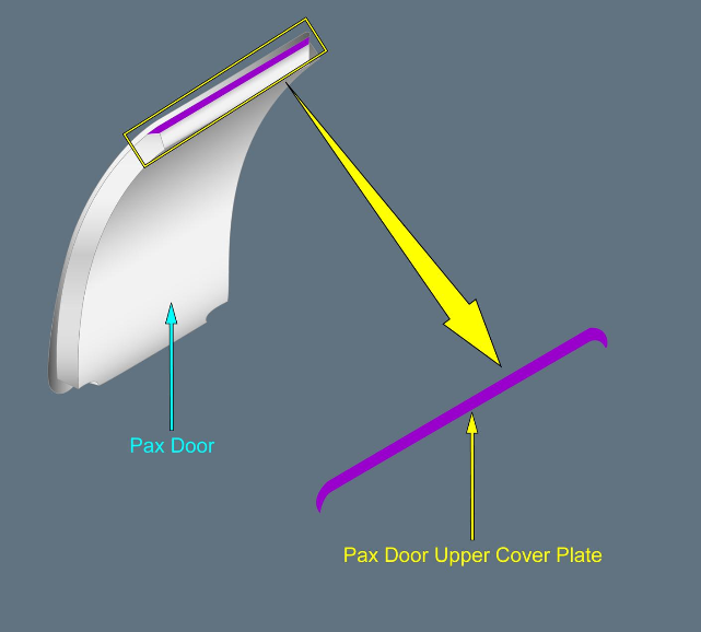 ILLUSTRATION PAX DOOR UPPER COVER PLATE